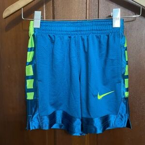 Nike dri fit boys extra small blue athletic shorts